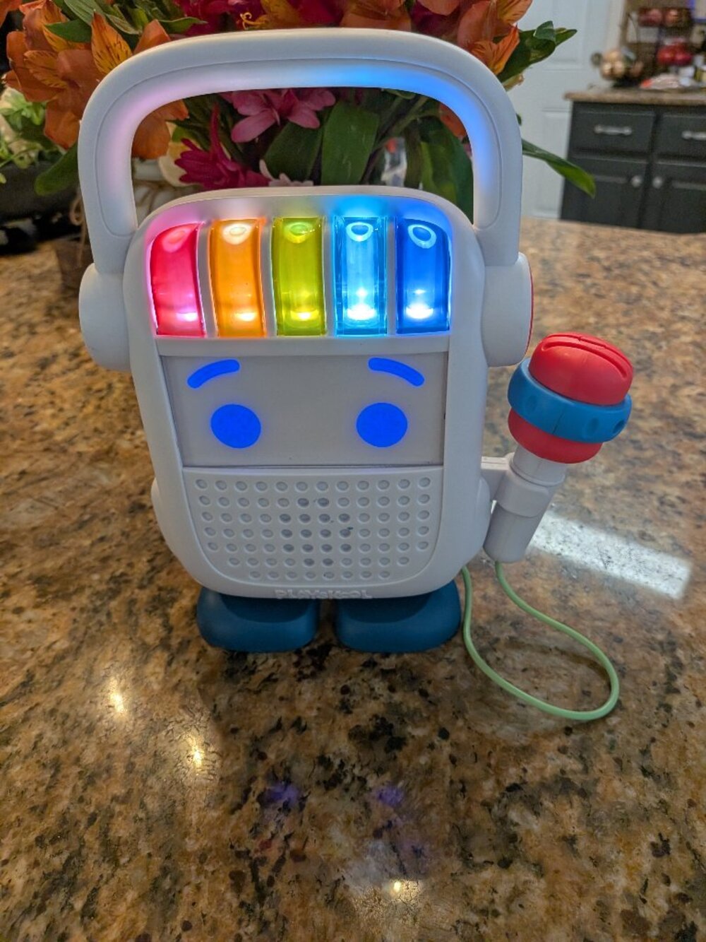 Playskool Rock n' Roll Bot, Kids Bluetooth Speaker and Microphone